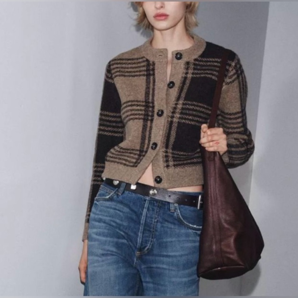 Zara Blue Denim Utility Jacket